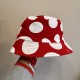 Bucket Kids Hat red polka dots 