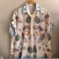 Shirt Peace and Love white | One size
