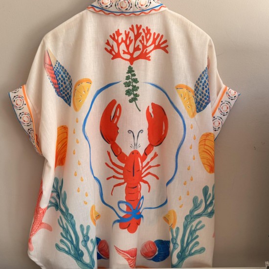 Shirt Lobster white | One size Shirt Lobster white | One size