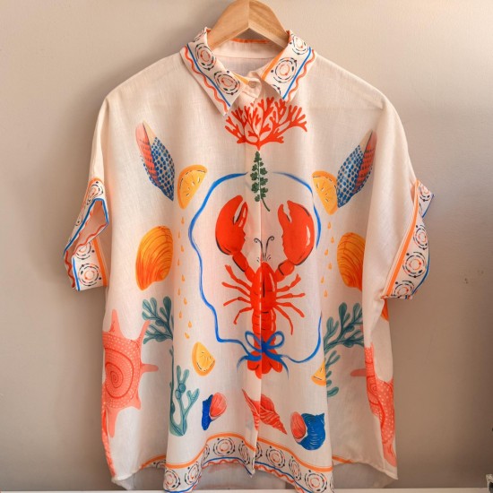 Shirt Lobster white | One size Shirt Lobster white | One size