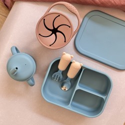 LunchBox Bento Silicone Smoke Blue 800ml LunchBox Bento Silicone Smoke Blue 800ml