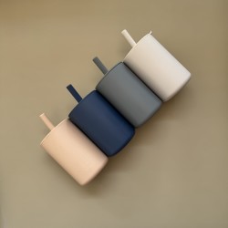 Training Silicone Cup with straw and lid  Training Silicone Cup with straw and lid