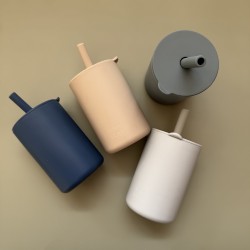 Training Silicone Cup with straw and lid  Training Silicone Cup with straw and lid