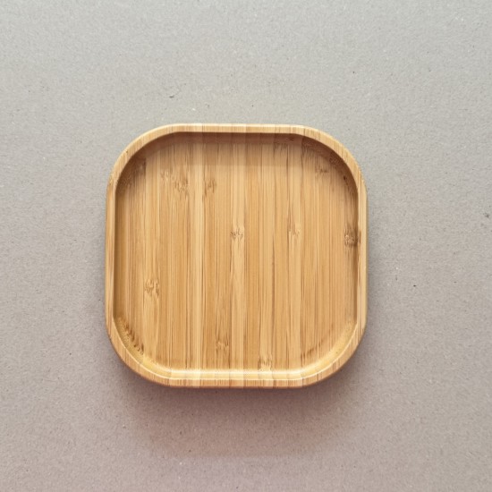 Eco-friendly Bamboo Suction Plate Square Eco-friendly Bamboo Suction Plate Square