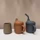 Set 3 Educational Cup Tiny, Sippy and Straw (6+, 12+, 18+m) sage