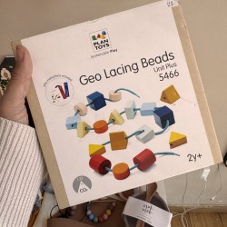 PlanToys Geo Lacing Beads - Unit Link 2 years 