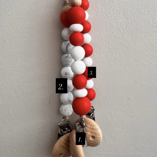 Pacifier Clip Olympiacos fans Pacifier Clip Olympiacos fans