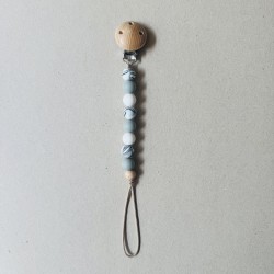 Pacifier Clip Groovy grey/white