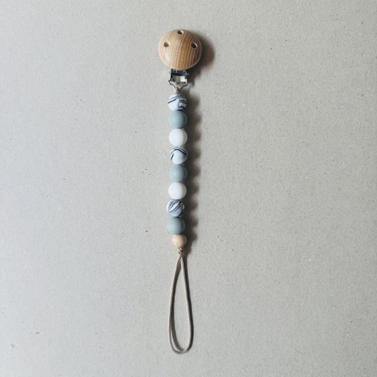 Pacifier Clip Groovy grey/white Pacifier Clip Groovy grey/white