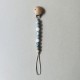 Pacifier Clip Groovy grey/white Pacifier Clip Groovy grey/white