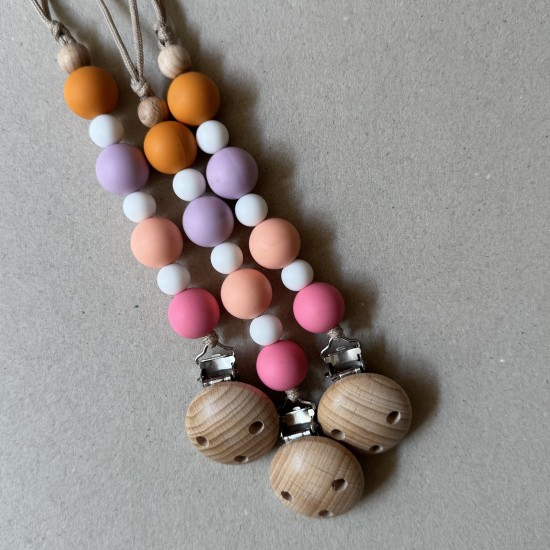 Pacifier Clip Balloons Orange Pacifier Clip Balloons Orange