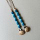 Pacifier Clip Groovy blue-green