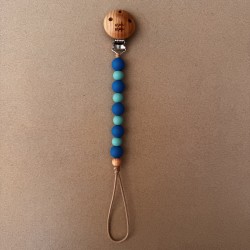 Pacifier Clip Groovy blue-green