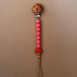Pacifier Clip PLAY WITH STAWBERRIES Watermelon Strawberry 