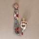 NOKNOK Pacifier Clip  Floral Red  NOKNOK Pacifier Clip  Floral Red