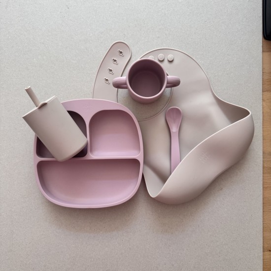 Bundle Baby Feeding Set 6-12 months sand-light pink Bundle Baby Feeding Set 6-12 months sand-light pink