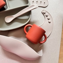 Giftbox  Baby Feeding Set 6-12 months sage-sand-brick