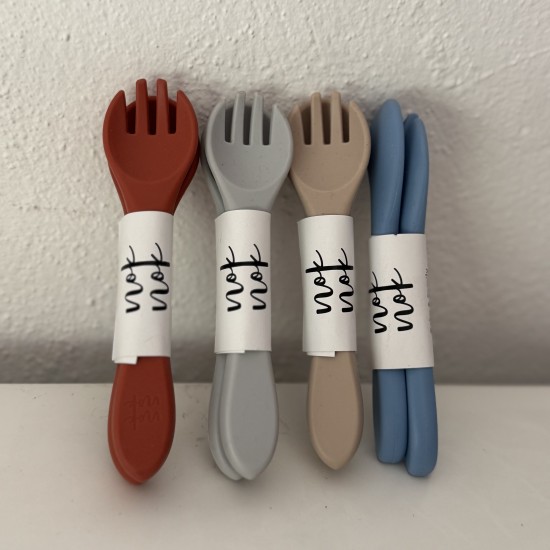 Set Silicone Spoon + Fork Pepe Set Silicone Spoon + Fork Pepe