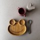 Set Bamboo Suction Plate & Spoon + 2 Free Training Cups sand Set Bamboo Suction Plate & Spoon + 2 Free Training Cups sand