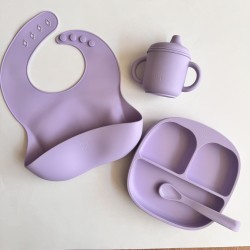 MY FIRST FEEDING SET Lavender FOR BABIES 6M+ MY FIRST FEEDING SET Lavender FOR BABIES 6M+