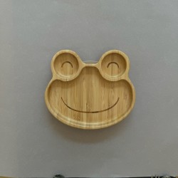 Eco-friendly  Bamboo Suction Plate Frog