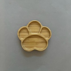 Eco-friendly  Bamboo Suction Plate Paw