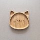 Eco-friendly Bamboo Suction Plate Cat Eco-friendly Bamboo Suction Plate Cat