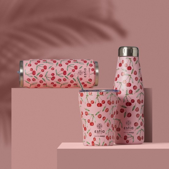 Estia Thermos Travel Flask Save The Aegean Cherries 0.5lt Estia Thermos Travel Flask Save The Aegean Cherries 0.5lt