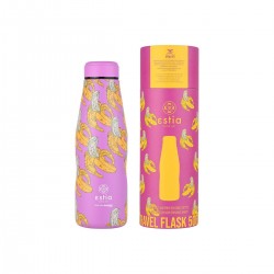 Estia Thermos Travel Flask Save The Aegean Banana Swirl 0.5lt Estia Thermos Travel Flask Save The Aegean Banana Swirl 0.5lt