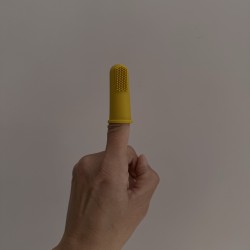 Finger Toothbrush Soft Yellow Sun  Finger Toothbrush Soft Yellow Sun