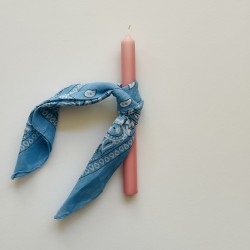 Greek Easter Candle NOKNOK BANDANA light blue 
