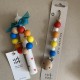 SET TEETHER & CLIP  & Greek Easter Candle AERYS HEARTS 