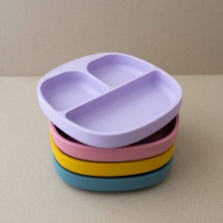 Training Plate with Spoon Nino Light pink