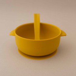 Set Silicone Bowl with spoon Nino Curry  Set Silicone Bowl with spoon Nino Curry