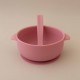 Set Silicone Bowl with spoon Nino Watermelon pink