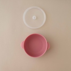 Set Silicone Bowl with spoon Nino Watermelon pink Set Silicone Bowl with spoon Nino Watermelon pink