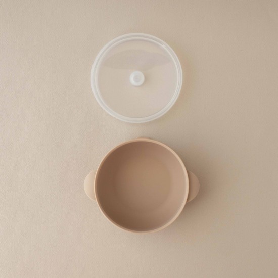 Set Silicone Bowl with spoon Nino Sand Set Silicone Bowl with spoon Nino Sand