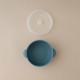 Set Silicone Bowl with spoon Nino Smoke blue