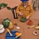 Set Silicone and Stainless Steel Spoon + Fork + Knife  | Grew up 12m+