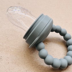 Set silicone fruit feeder + freezer tray Baby Tiny Feeder Smoke Blue 