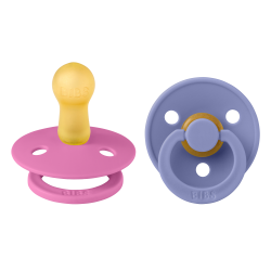 BIBS Pacifier 2 PACK - BUBBLEGUM/PERI (size 1) BIBS Pacifier 2 PACK - BUBBLEGUM/PERI (size 1)