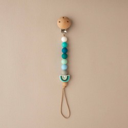Pacifier Clip Rainbow blues Pacifier Clip Rainbow blues