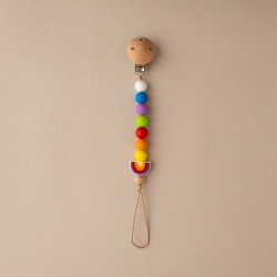 Pacifier Clip Rainbow colors  Pacifier Clip Rainbow colors