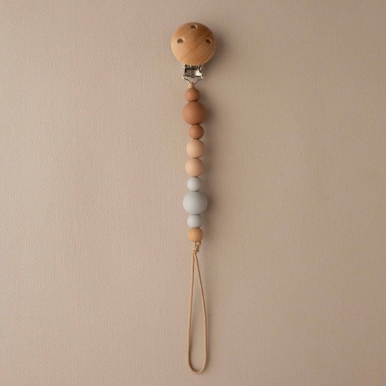 Pacifier Clip Poppy Beige