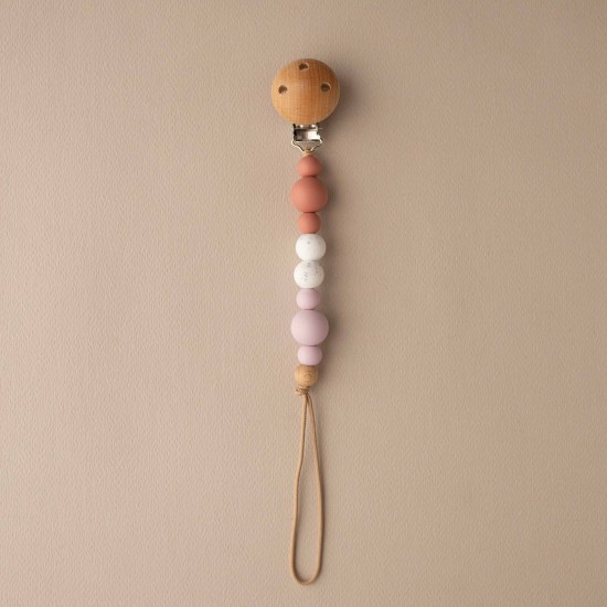 Pacifier Clip Poppy Pinko