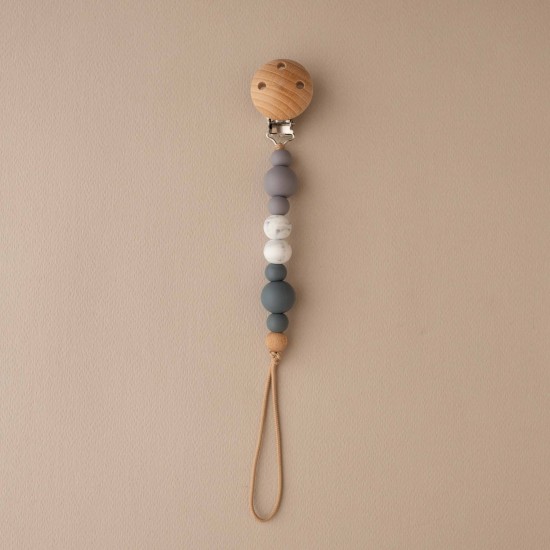 Pacifier Clip Poppy Iron