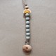 Pacifier Clip Sunrise Sun Grey Pacifier Clip Sunrise Sun Grey