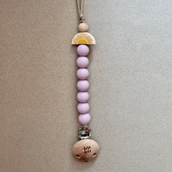 Pacifier Clip Sunrise Sun  Lilac