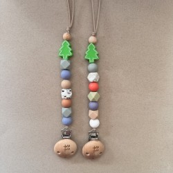 Pacifier Clip Rocking Around the Xmas Tree  