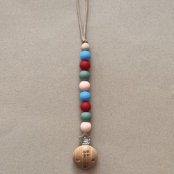 Pacifier Clip Terra red